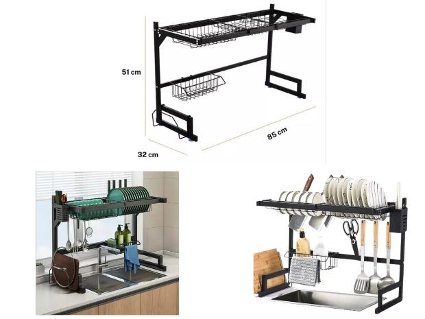 &u+ RACK ORGANIZADOR DE COCINA SECAPLATOS
